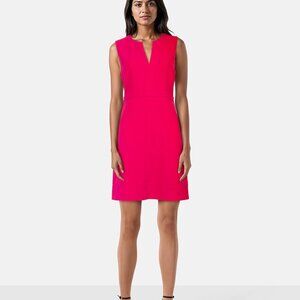 Diane Von Furstenberg Pink Sleeveless V-Neck Dress sz 8
